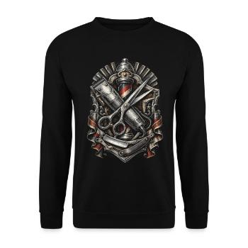 Barber Barbier - Unisex Pullover - Schwarz - Vorne - Alina (178cm) & Michal (187cm)