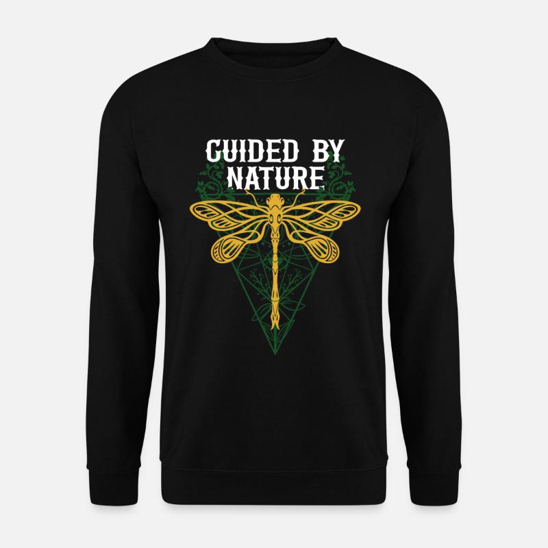 Dragonfly Dragonflies Guided By Nature - Unisex Sweatshirt - black
