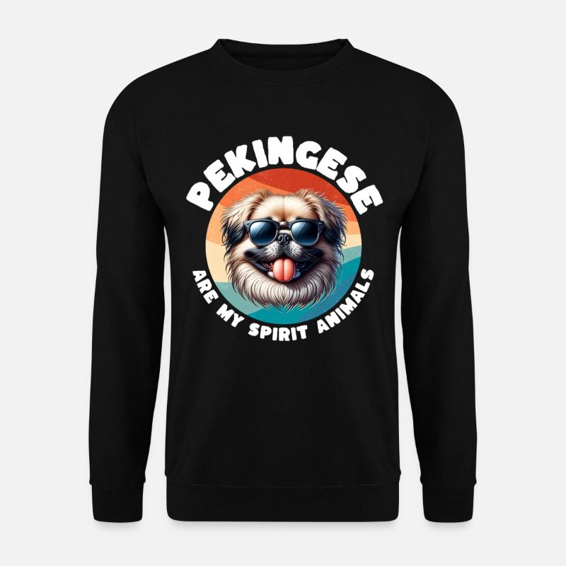 Funny Pekingese sayings - Unisex Sweatshirt - black