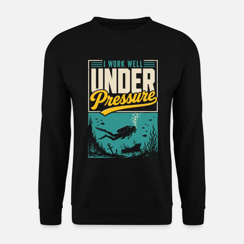 Maillot de plongée sous pression - Sweat-shirt Unisexe - noir
