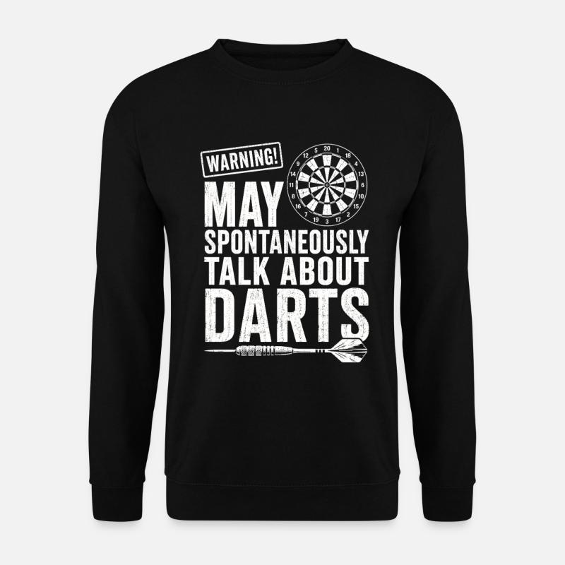 Darts Saying Darts Player Shirt - Unisex Sweatshirt - black