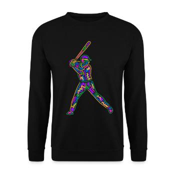 Joueurs de baseball Enfants Joueurs de baseball colorés - Sweat-shirt Unisexe - noir - Devant - Alina (178cm) & Michal (187cm)