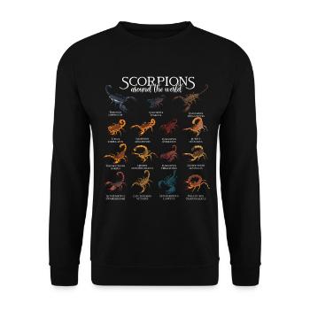 Skorpione der Welt - Unisex Pullover - Schwarz - Vorne - Alina (178cm) & Michal (187cm)