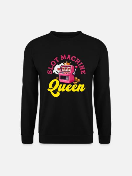 Pink Slots Queen Casino Jackpot - Unisex Sweatshirt - black