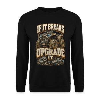 ATV Quad Biking Quad Quad Riders - Unisex Sweatshirt - black - Front - Alina (178cm) & Michal (187cm)