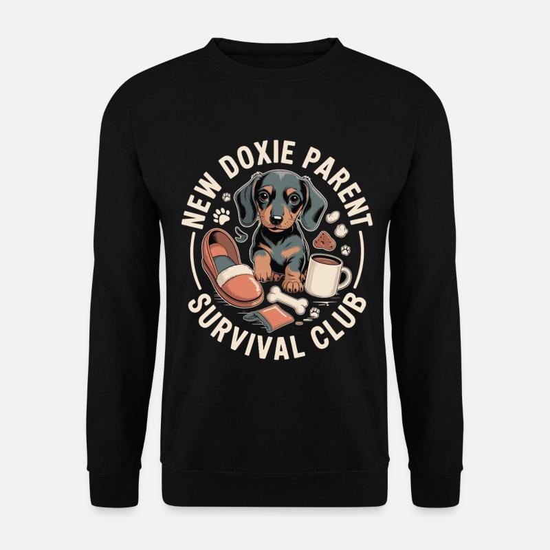 Dachshund Survival Club - Unisex Sweatshirt - black