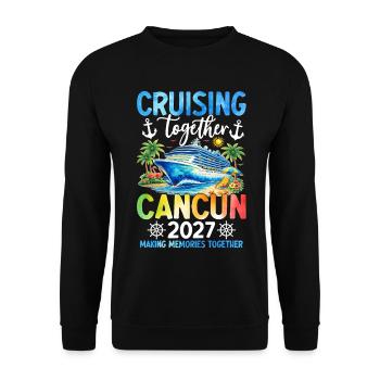 Croisière ensemble Cancún 2027 - Sweat-shirt Unisexe - noir - Devant - Alina (178cm) & Michal (187cm)