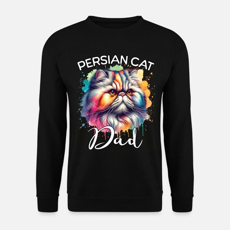 Persian Cat Dad - Unisex Sweatshirt - black