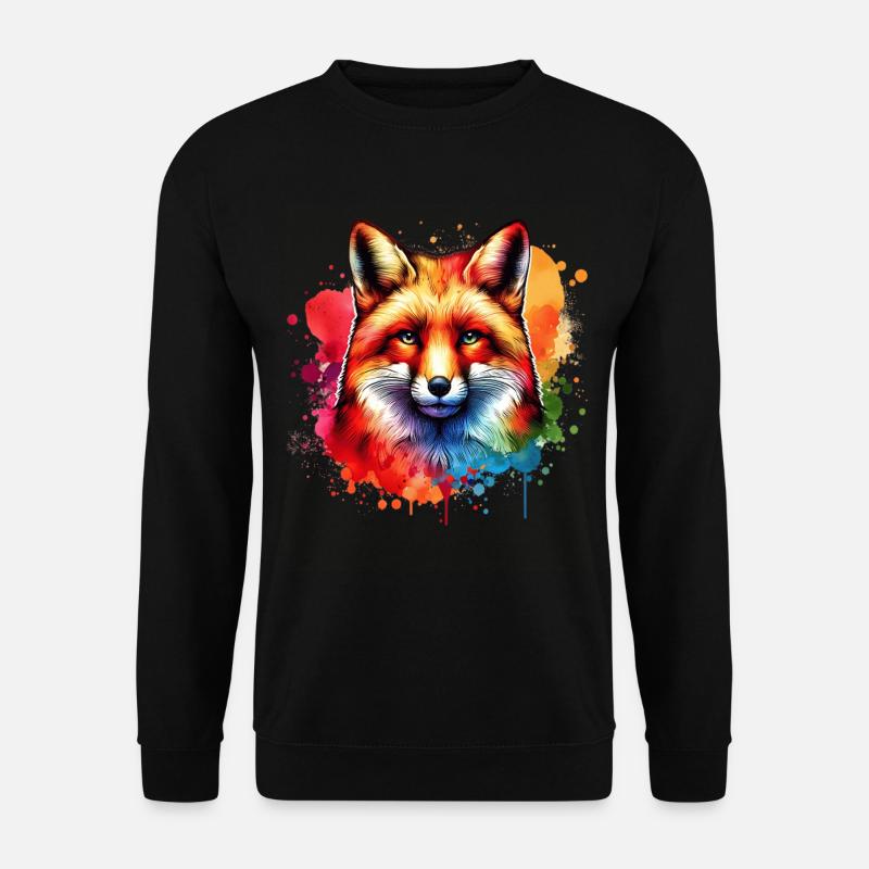 Rotfuchs Fuchs Motiv - Unisex Pullover - Schwarz