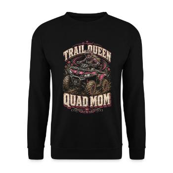 ATV Quad Driving Quad Quad Female Quad Driver - Unisex Sweatshirt - black - Front - Alina (178cm) & Michal (187cm)