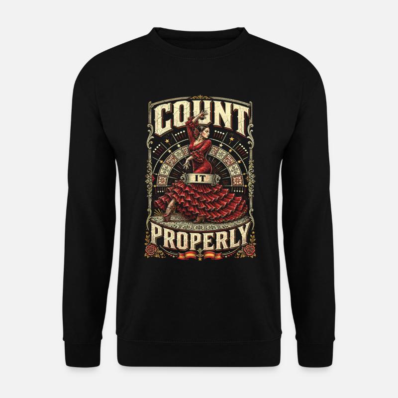 Flamenco Count It Properly - Unisex Pullover - Schwarz
