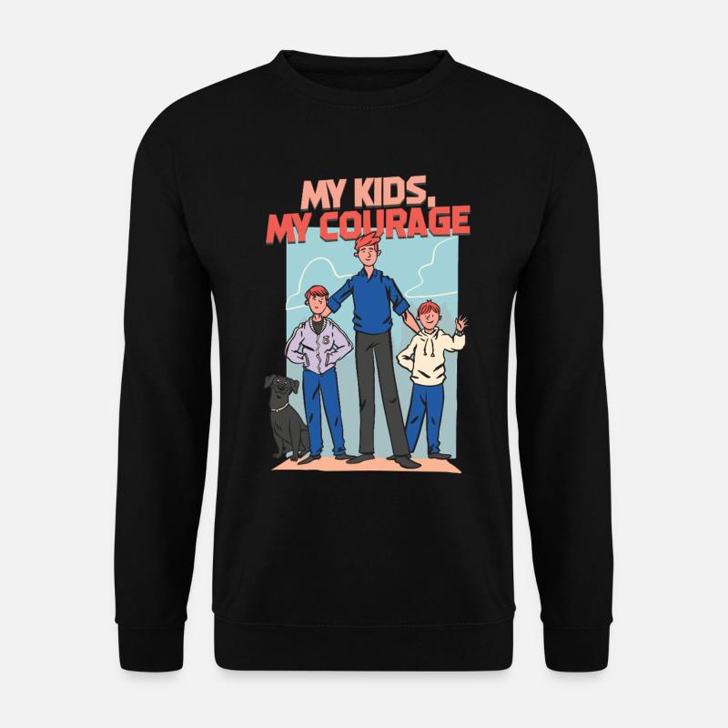 Single Papa Alleinerziehender Vater - Unisex Pullover - Schwarz