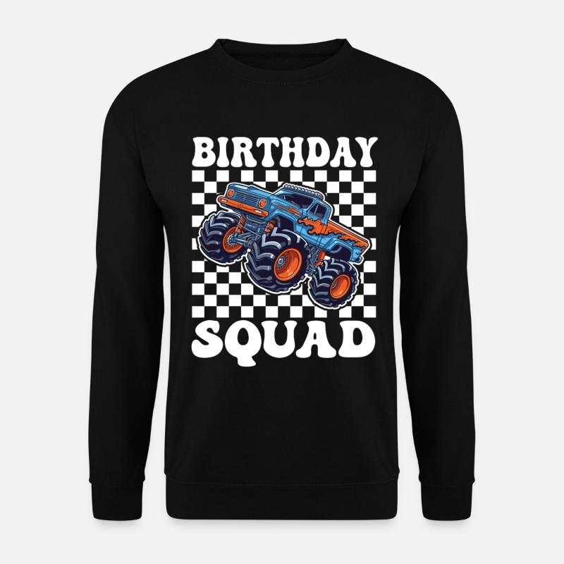 Monstertruck Birthday Squad - Unisex Pullover - Schwarz
