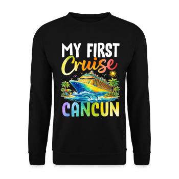 Ma première croisière à Cancún - Sweat-shirt Unisexe - noir - Devant - Alina (178cm) & Michal (187cm)