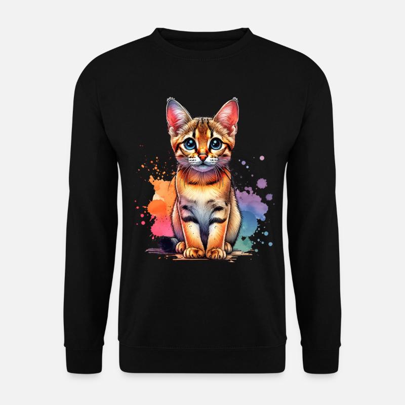 Savannah Cat Gift - Unisex Sweatshirt - black