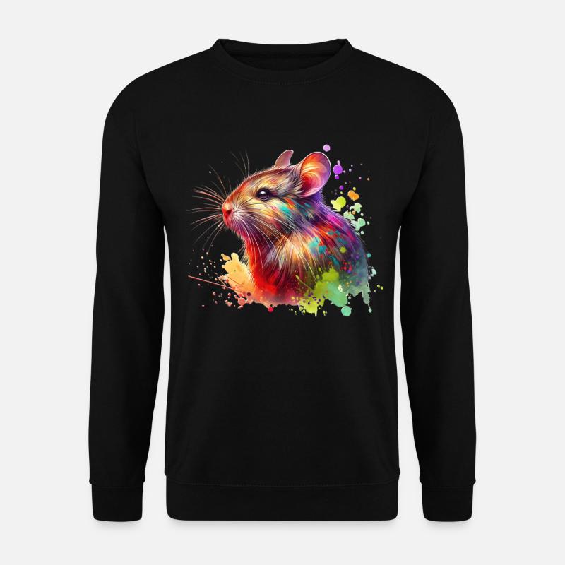 Degu Motiv - Unisex Pullover - Schwarz