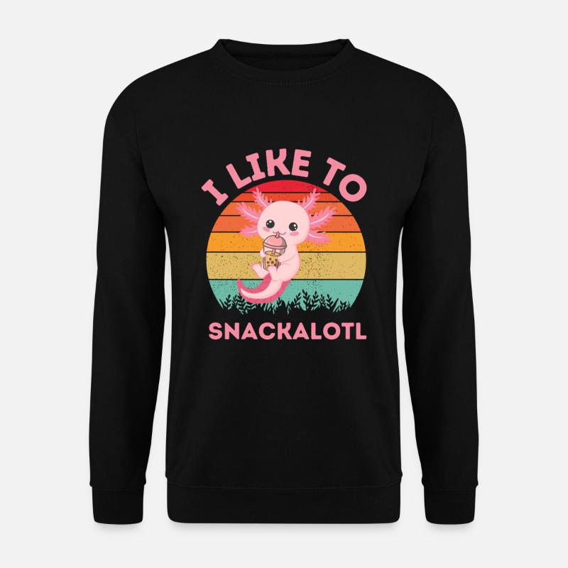 Snackalot Kawaii Bubble Tea - Unisex Pullover - Schwarz
