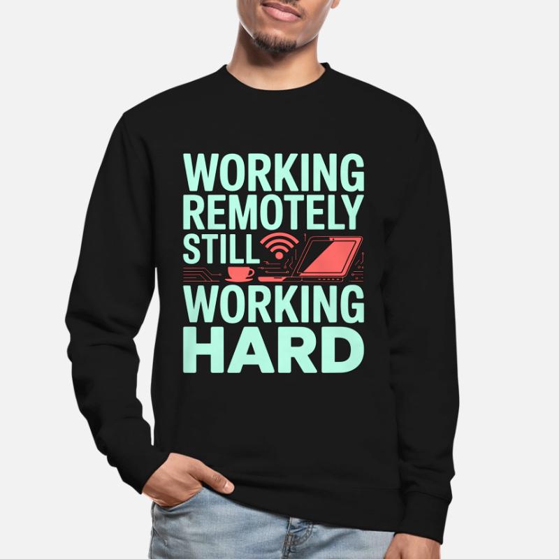 Remote Developer Working Remotely Web Programmer Unisex Sweatshirt