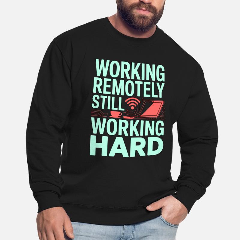 Remote Developer Working Remotely Web Programmer Unisex Sweatshirt