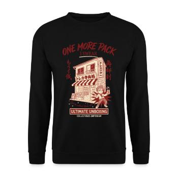 trading card Weekend Forecast Chance Of Pack - Unisex Sweatshirt - black - Front - Alina (178cm) & Michal (187cm)