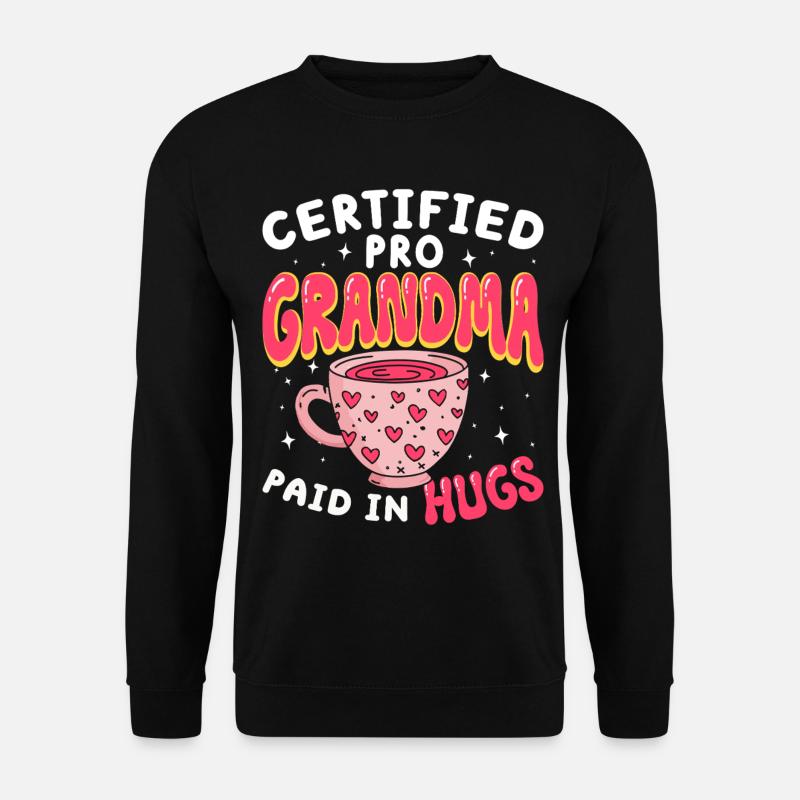 Zertifizierte Profi-Oma Großmutter - Unisex Pullover - Schwarz