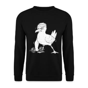 Haltère d’entraînement physique Seagull - Sweat-shirt Unisexe - noir - Devant - Alina (178cm) & Michal (187cm)