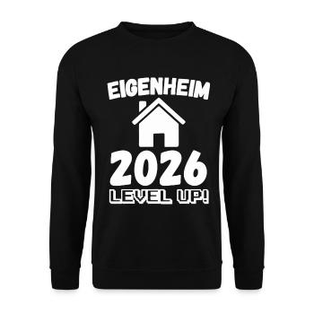 Eigenheim 2026 - Unisex Pullover - Schwarz - Vorne - Alina (178cm) & Michal (187cm)