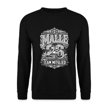 Équipe maillot Malle 2026 - Sweat-shirt Unisexe - noir - Devant - Alina (178cm) & Michal (187cm)