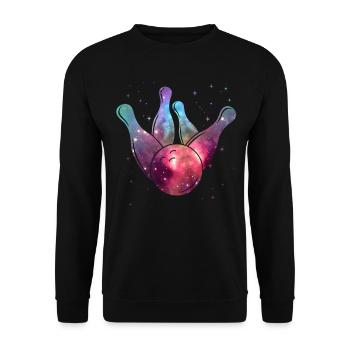 Bowler Kids Bowling Masculin Spatial - Sweat-shirt Unisexe - noir - Devant - Alina (178cm) & Michal (187cm)