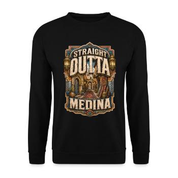 Maroc marocain tout droit sorti de Médine - Sweat-shirt Unisexe - noir - Devant - Alina (178cm) & Michal (187cm)