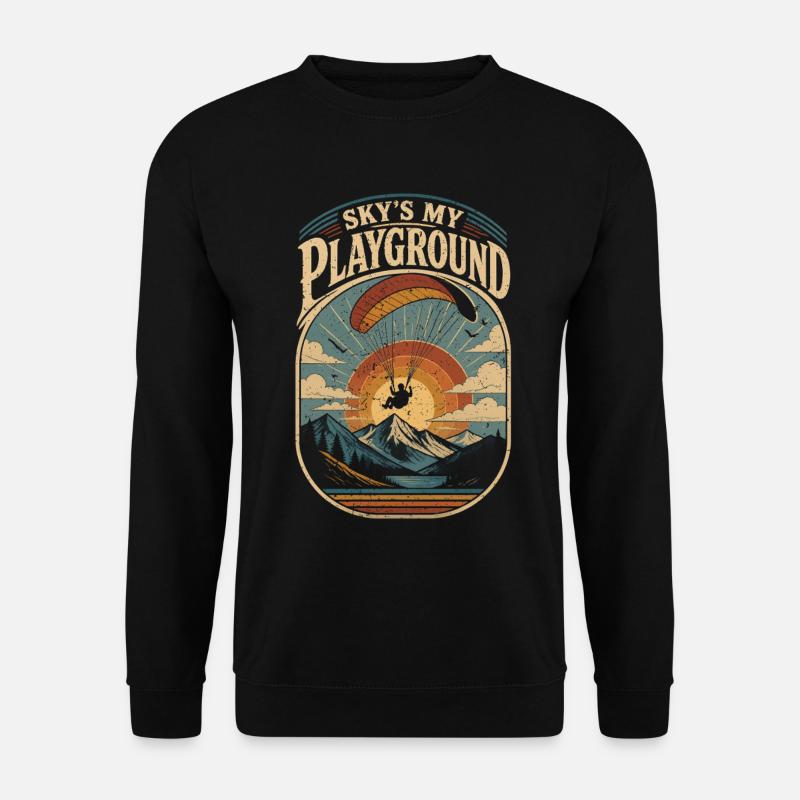 Paragliding Paraglider Gleiter - Unisex Pullover - Schwarz