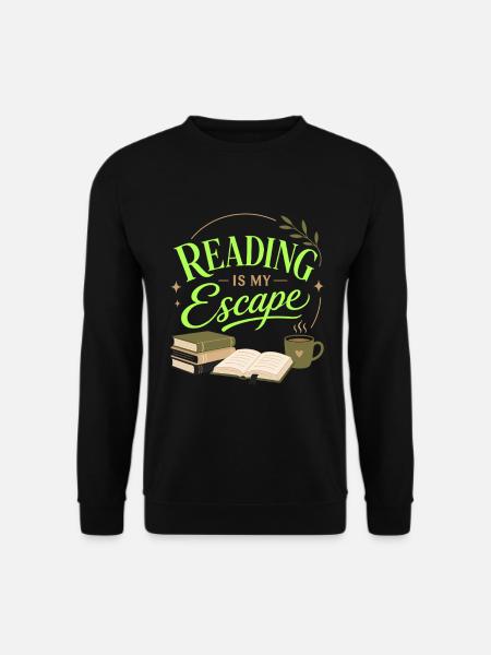 Book Fan Literature Lover Reading Motif - Unisex Sweatshirt - black
