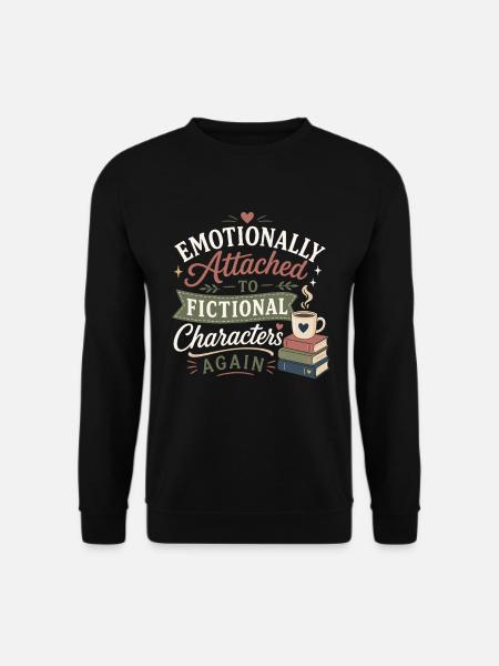 Reading books and novels every day - Unisex Sweatshirt - black