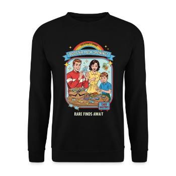 Booster Pack-Öffnung Sammlerecke Seltene Funde - Unisex Pullover - Schwarz - Vorne - Alina (178cm) & Michal (187cm)