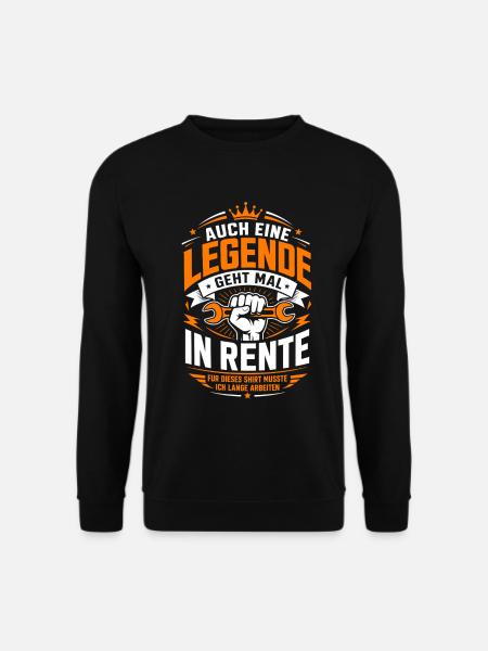 Legende geht in Rente – Werkzeug - Unisex Pullover - Schwarz