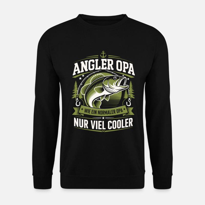 Angler Opa Viel Cooler - Unisex Pullover - Schwarz
