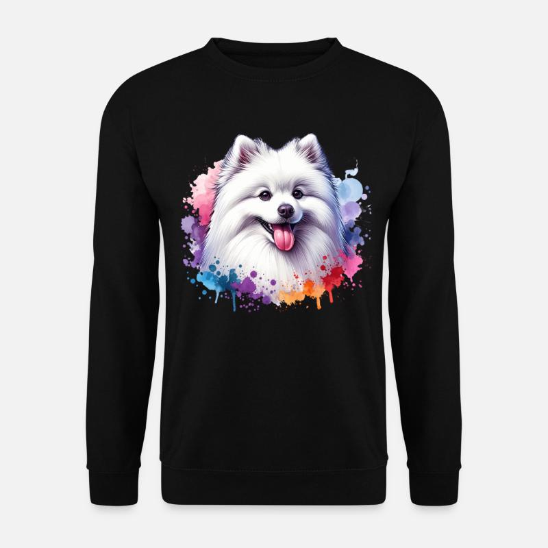 Spitz Pomeranian Motif - Unisex Sweatshirt - black