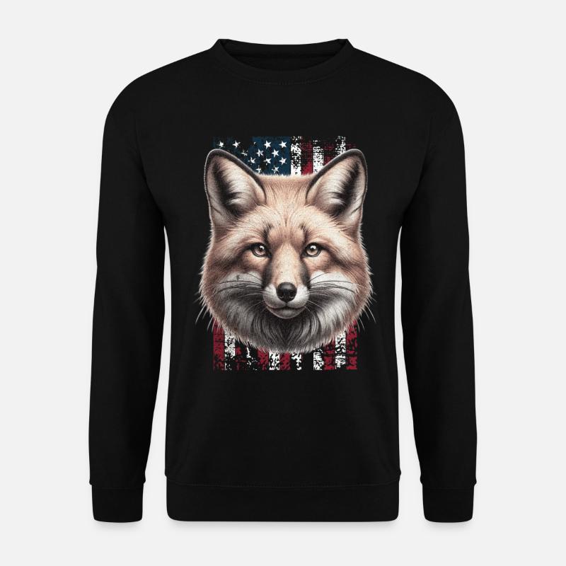 Fox US Red Fox Fox - Sweat-shirt Unisexe - noir