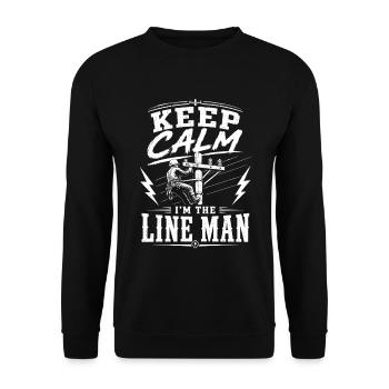 Technicien en puissance Ingénieur en ligne Conception - Sweat-shirt Unisexe - noir - Devant - Alina (178cm) & Michal (187cm)