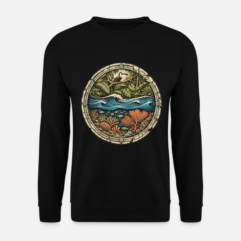 Belize Belizische Wurzel - Unisex Pullover - Schwarz