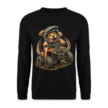 ATV Quad Biking Quad Quad Riders - Unisex Sweatshirt - black - Front - Alina (178cm) & Michal (187cm)