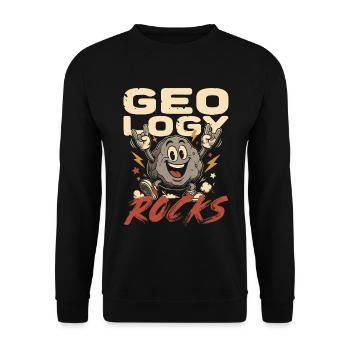 Géologue Géologue Géosciences Roches géologiques - Sweat-shirt Unisexe - noir - Devant - Alina (178cm) & Michal (187cm)