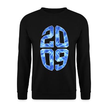 17 JAHRE ALT 2009 17. GEBURTSTAG - Unisex Pullover - Schwarz - Vorne - Alina (178cm) & Michal (187cm)