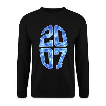 19 YEARS OLD 2007 19TH BIRTHDAY - Unisex Sweatshirt - black - Front - Alina (178cm) & Michal (187cm)