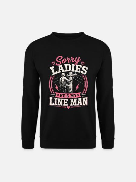 Ehefrau Von Einem Strom Profi Leitung - Unisex Pullover - Schwarz
