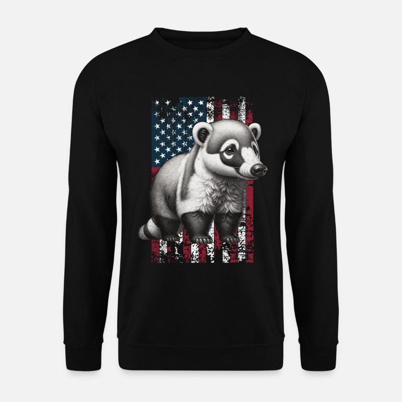 Coati US Nasenbär - Unisex Pullover - Schwarz
