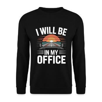 Truck Driver Over The Road Big Rig Diesel Trucker - Unisex Sweatshirt - black - Front - Alina (178cm) & Michal (187cm)