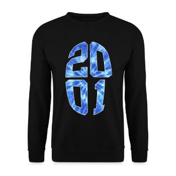 25 YEARS OLD 2001 25TH BIRTHDAY - Unisex Sweatshirt - black - Front - Alina (178cm) & Michal (187cm)