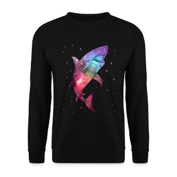 Requins Requins Hommes de l’Espace Enfants Garçons Requin - Sweat-shirt Unisexe - noir - Devant - Alina (178cm) & Michal (187cm)