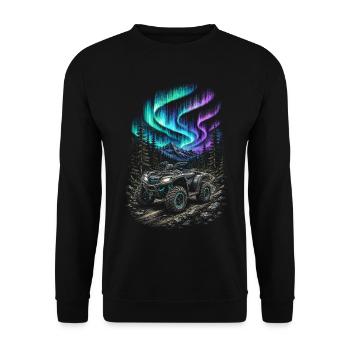 ATV Quad Biking Quad Quad Riders - Unisex Sweatshirt - black - Front - Alina (178cm) & Michal (187cm)